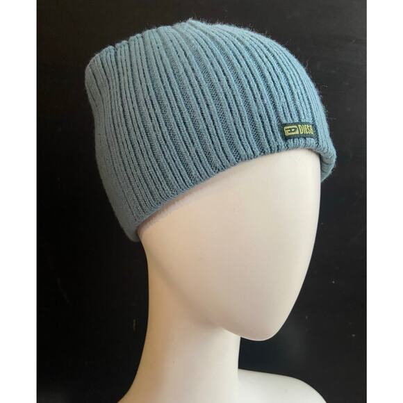 DIESEL Blue Knit Skull Cap Beanie sz OS - Picture 2 of 8